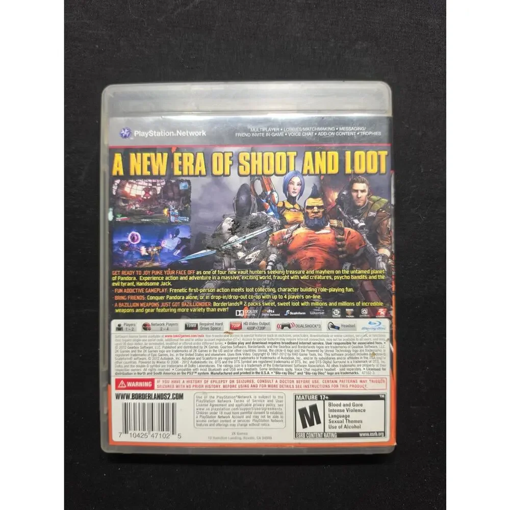 Borderlands 2 (Sony PlayStation 3, 2012) Cib, Ps3 Tested